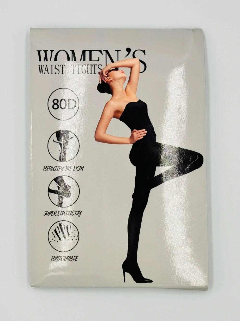Joynee 80 Denier Tights Womens L/XL Green Opaque High Waist Pantyhose New